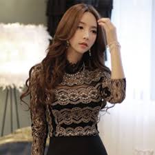 Black And Gold Tops Ladies Popular Black Lace Tops Buy Cheap Black Lace Tops Lots From China Women Lace Blouse Lace Blouse Long Sleeve Fashion