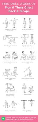 The back and biceps are the two major muscle groups of the upper body that are involved in pulling exercises. Fitness Motivation Mon Thurs Chest Back Biceps My Custom Exercise Plan Created At Workoutlab Fitness Magazine Magazine Numero 1 Fitness Mode De Vie Sante Bien Etre Workouts