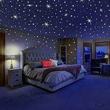 Chitraang glow night star wall sticker 30 pcs glow in the dark sticker ( 3 x 3 cms ) rs. Dreamkraft Glow In The Dark Galaxy Of Stars With Moon Radium Wall Stickers 280 Stars And Moon Outer Space Bedroom Outer Space Bedroom Decor Kids Bedroom Decor