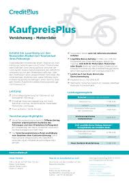 Https Www Creditplus De Fileadmin 04 Partner Absatzfinanzierung Formular Center Automotive Versicherung Endkundenflyer Kaufpreisplus Bike Pdf
