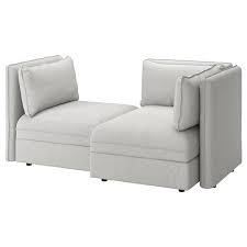 Vallentuna Mod Sofa 2 Seat W Slpr Section And Storage Orrsta Olive Green Ikea Vallentuna Love Seat Modular Sofa