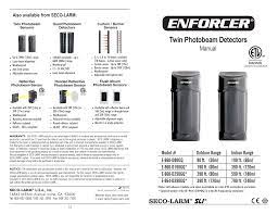 This device makes use of photo electric sensors to alert you to customers, visitors or intruders. Enforcer E 960 D90gq Installation Guide Manualzz
