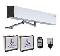 Olideauto Automatic Swing Door,ADA Door Opener AC110V Low Energy for  Commercial Door with 2pcs Wireless Handicapped Push Switches