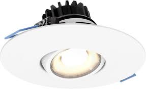 Recessed lighting fixtures revit files lighting stores. Dals Lighting Leddowng4 Wh 4 Round Led Gimbal Recessed Light White Amazon Com