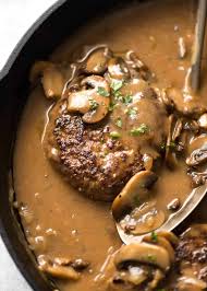 Salisbury Steak With Mushroom Gravy Recipetin Eats
