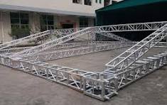 50 Foot Metal Triangular Roof Stage Trusses structure for concerts