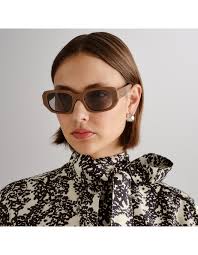Oroton Maja Brown Octagon Sunglasses