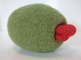Giant Green Olive Plush Martini Etsy Hand Knitting Knitting Wool Felt