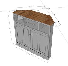 Tall Corner Media Console Diy Furniture Entertainment Center Tv Stand Plans Media Console Diy