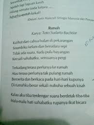 Rumahku surgaku apa makna rumahku surgaku? 1 Tuliaskan Beberapa Arti Yang Kamu Tangkap Dari Masing Masing Puisi Puisi Rumah Karya Brainly Co Id