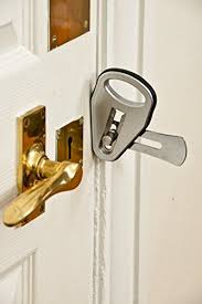 How to lock a bedroom door from outside. The Easylock The Lightweight Easy To Install Super Strong Temporary Door Lock Silver Amazon Com Front Door Locks Temporary Door Smart Door Locks