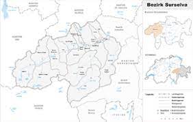 Ook met symbolen voor toeristische bezienswaardigheden, register. Bezirk Surselva Wikipedia