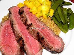 ستيك لحم مشوي طريقة عمل ستيك لحم مشوي بالمانجو اكلات شهية مطبخ بنوته عالم المرأة بنوته كافيه food steak meat