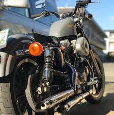 同じ年式 スポーツスター リジスポ チョッパー ボバー オールドスクール オートバイ バイク オートバイのある景色 カッケー スポーツスター ボバー スポスタ