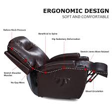 power lift recliner sofa chair with massage and heating luxurious bonded leather lounge living room chair brow leather sofa chair bonded leather leather lounge