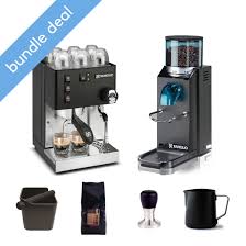 Rancilio Silvia Black Espresso Machine And Rocky Doserless Black Grinder Bundle 20th Anniversary Limited Edition