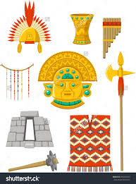 Incas Elements Inca Art Inca Cartoon Illustration