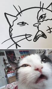 When Your Teacher Keeps Saying You Can T Draw Cats But Your Paintings Are Photorealistic Cat Drawing Cat Art Drawings