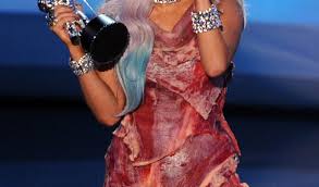 Was lady gaga really wearing real meat? Lady Gaga S Meat Dress On Display At Dc Museum The World From Prx