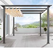 Pergola Collapsable Shade Can 39 T Decide If I Want That Or Not Side Of House Doesn 39 T Get Full Sun For Lon Pergola Design Moderne Pergola Diy Pergola