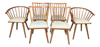 Leslie Diamond For Conant Ball Maple Dining Chairs Set Of 6 On Chairish Com Chair Dining Table Chairs Dining Chairs