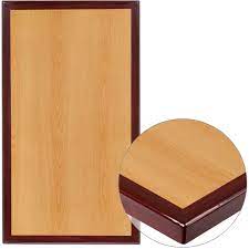 1 5/8 diameter steel tube legs. 30 X 42 Rectangular 2 Tone Cherry Resin Table Top With 2 Thick Mahogany Edge On Sale Overstock 10759397