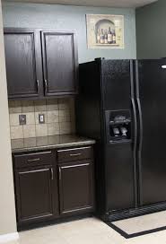 The espresso colored kitchen cabinets are very trendy and they are the most popular color for kitchen cabinets now. Espresso With Glaze Kitchen Cabinets Kitchen Cabinet Colors Home Remodeling