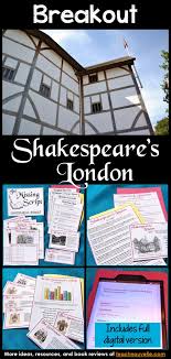 Introduction To Shakespeare Escape Room And Digital Breakout Shakespeare Lessons Teaching Shakespeare High School Reading