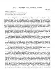 Termenul de analiza discursului e folosit de o manieră inclusivă pentru toate perspectivele. Seminar Rolul Meditatiilor In Succesul Scolar Pedagogie 382649