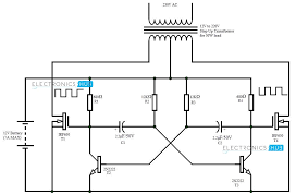 How To Make 12v Dc To 220v Ac Converter Inverter Circuit Design Circuit Design Circuit Converter