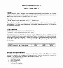 Performance Incentive Plan Template Inspirational Sample Bonus Plan Template 7 Free Documents In Pdf How To Plan Free Word Document Incentives For Employees