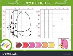 Drawing Tutorial Funny Butterfly Copy The Picture Using Grid Activity Page For Book Coloring Page Drawing Lessons Drawing Tutorial Drawing Lessons Drawings