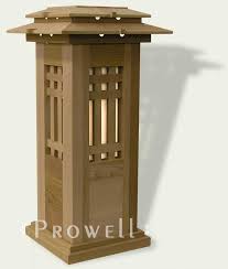 Outdoor Lighting Mailbox Column 14 Wooden Pillars Outdoor Lighting Driveway Lighting