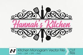 Download Kitchen Svg Kitchen Monogram Svg Kitchen Utensils Svg Crella