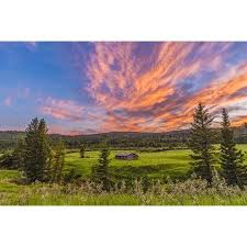 Dan loved the simplicity of the construction and the charming look of the square timber walls. A High Dynamic Range Photo Of A Sunset Over A Log Cabin Canvas Art Alan Dyerstocktrek Images 18 X 12 Walmart Com Log Cabin Furniture Cabin Sunset Log Cabin