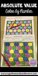 Try This Engaging Color By Number To Help Your Math Students Practice Finding Absolute Value Math Absolute Value Middle School Math Stations Math Engagement