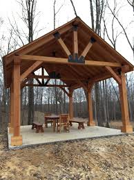 Custom Wood Pavilion Kits Is Now A Popular Standard Production Pavilion Called The Toledo Thick Timber Pav Backyard Pavilion Outdoor Pavillion Outdoor Pavilion