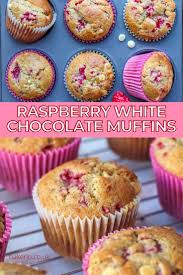 Raspberry White Chocolate Muffins Baker Jo Easy Quick Moist Muffins Recipe Raspberry And White Chocolate Muffins Chocolate Muffins White Chocolate Raspberry