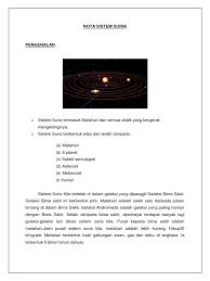 Sistem suria terdiri daripada matahari dan objek astronominya yang terikat oleh gravitinya ke dalam orbit sekelilingnya. Terkini Ahli Sistem Suria