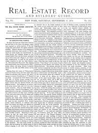 The real estate record - columbia university