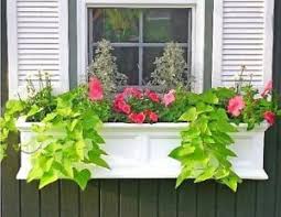 Hanging baskets or window boxes full of flowers or foliage plants give a color boost to your house and garden. New Fairfield Window Box 3ft White Planter Outdoor Decor Hanging Flower Pot Ebay