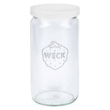 The jars' thick glass withstands boiling and sterilization and the glass lids are immune to rusting, can be used again and again, and have no coating found on metal lids. 340ml Zylinderglas Weck Rr60 Mit Robustem Silikondeckel Weiss