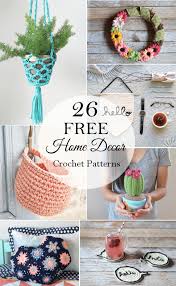 Tons of beautiful free crochet patterns for home decorations, awesome crocheted gifts and useful things. 26 Free Crochet Decor Patterns Whistle And Ivy