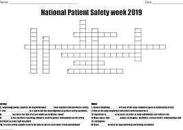 Word search puzzles can be. Patient Safety Crossword Wordmint