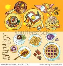漂亮的手绘插图糖果的早餐 食品及饮料 艺术 海洛创意 hellorf shutterstock中国独家合作伙伴 正版素材在线交易平台 站酷旗下品牌 doodles art illustration