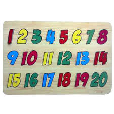 Melalui kartu angka pada taman kanak. Mainan Puzzle Angka 1 20 Kayu Seru