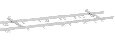 Please see our ceiling fix tracks category for more details. Fineline Double Track Set White Direct Fabrics