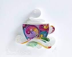 Quilling Paper Wall Art Would You Like Some Coffee Dear Quilling Techniques Paper Quilling Patterns Paper Quilling Designs