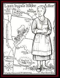 Jaromin alex's box of crayons Laura Ingalls Wilder Coloring Book Little House On The Prairie Museum