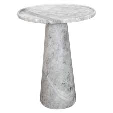 Pedestal White Marble Tall Side Table In 2020 Side Table Tall Side Table White Marble Side Table